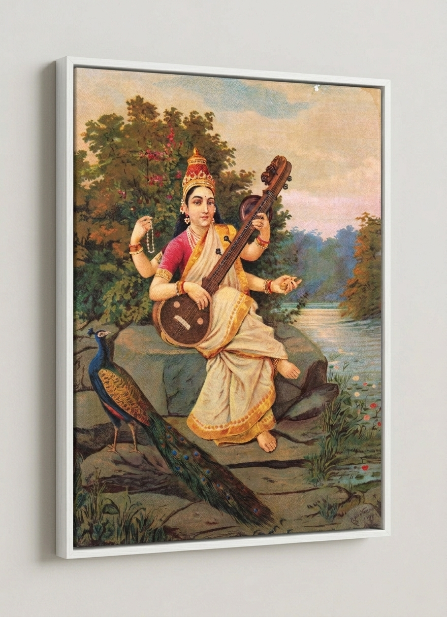 Raja Ravi Verma - Goddess Saraswati