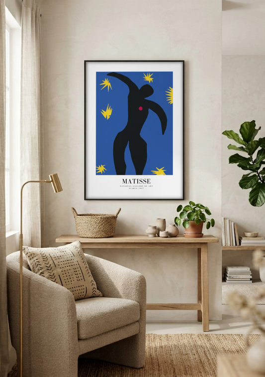 Henri Matisse- Icarus framed print in a room