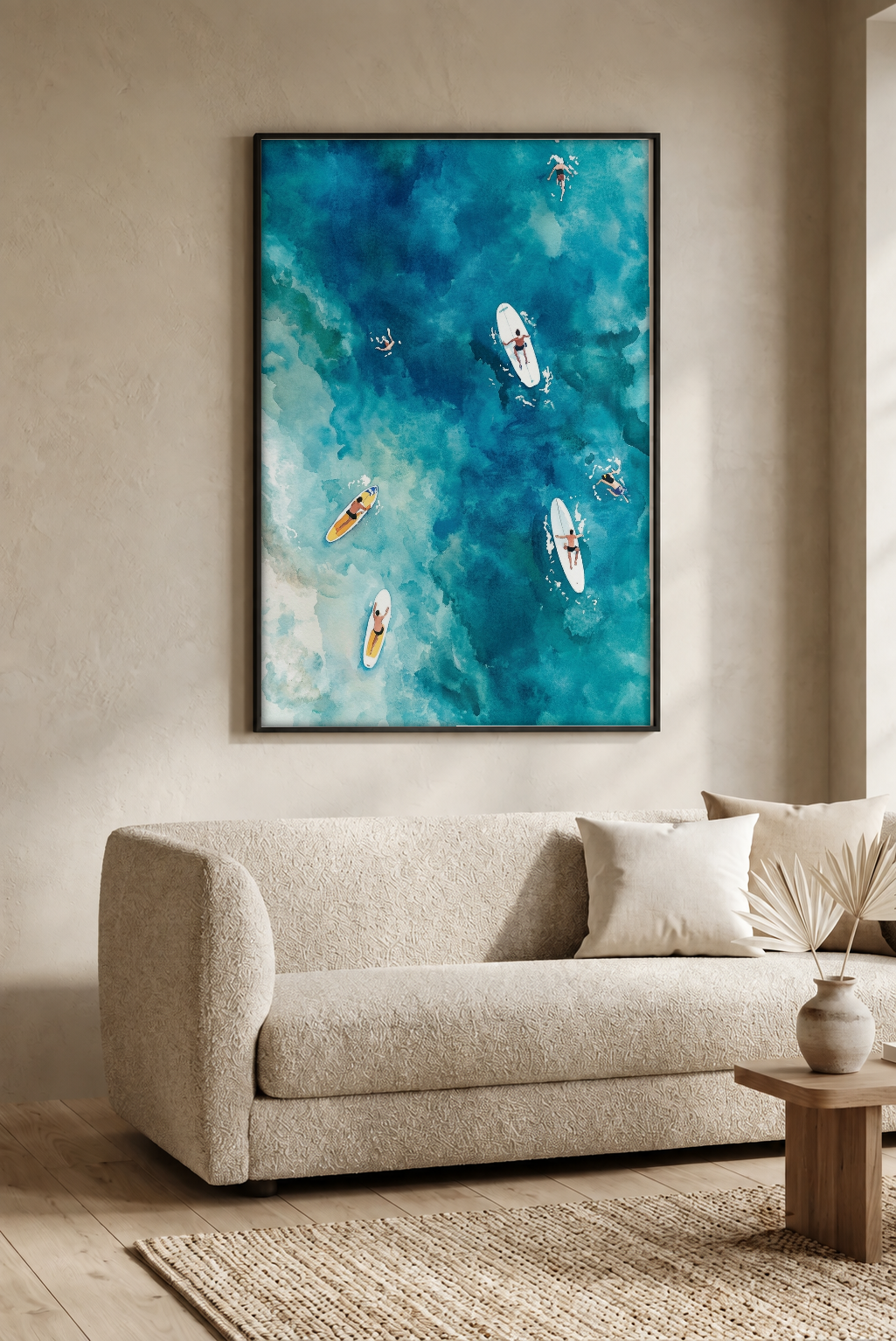 Landscape Art - Surf and Slide framed print in a room