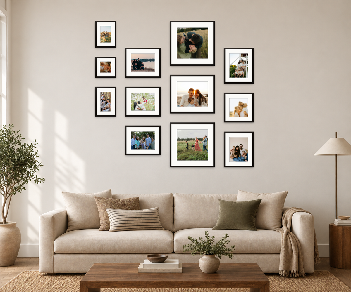 Zig Zag Gallery Wall