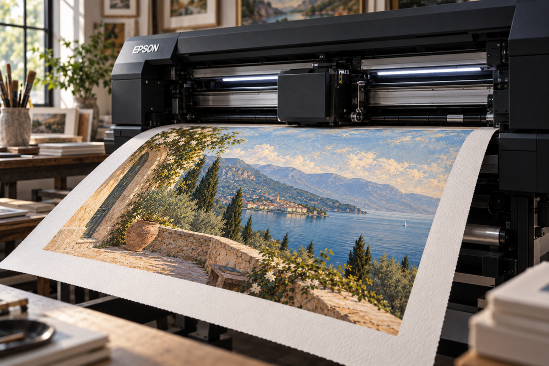 Inside an inkjet printer