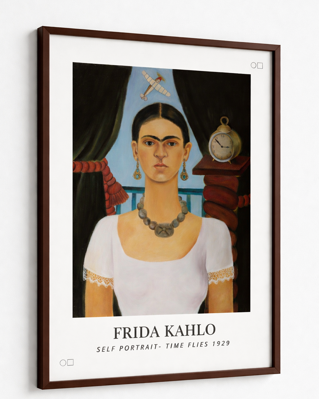 Self Portrait - Time Flies by Frida Kahlo
