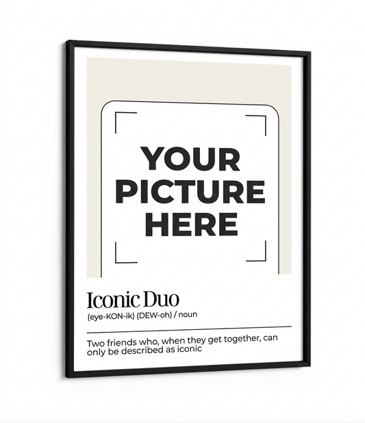Personalised Photo Frame - Iconic Duo