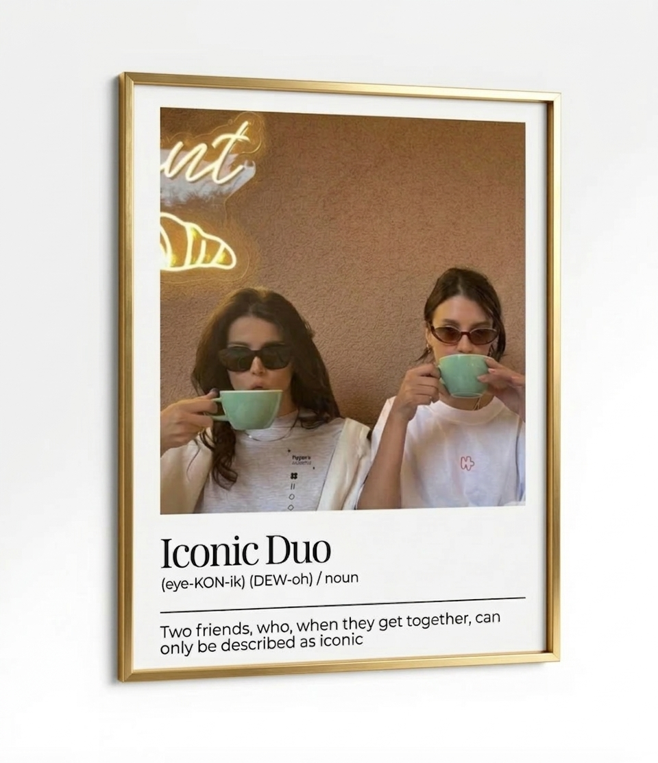 Personalised Photo Frame - Iconic Duo