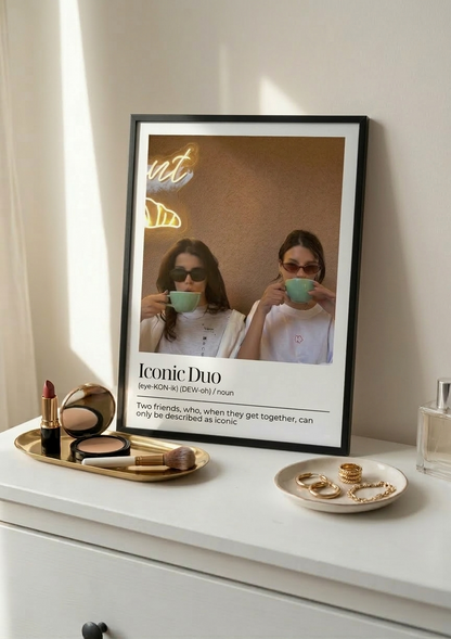 Personalised Photo Frame - Iconic Duo