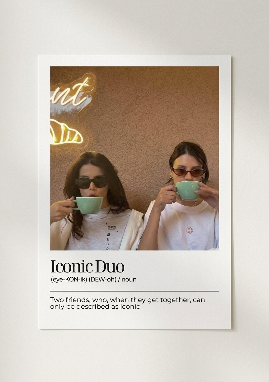Personalised Photo Frame - Iconic Duo