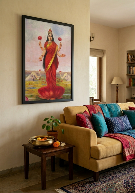 Raja Ravi Verma - Goddess Laxmi