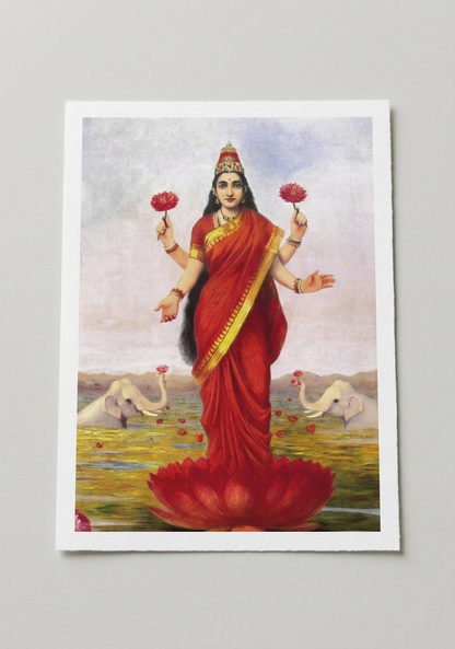 Raja Ravi Verma - Goddess Laxmi
