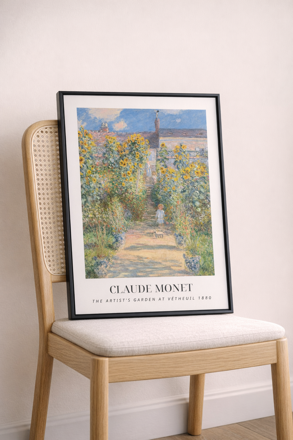 The Artist's Garden at Vetheuil by Claude Monet