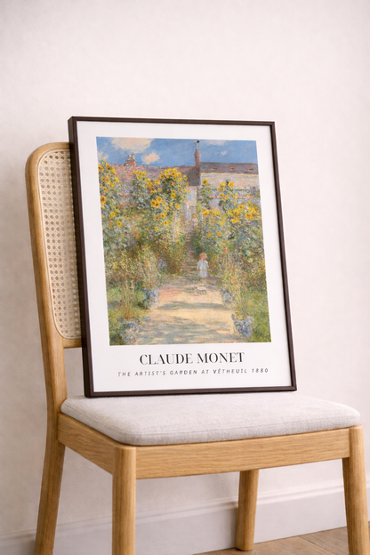 The Artist's Garden at Vetheuil by Claude Monet
