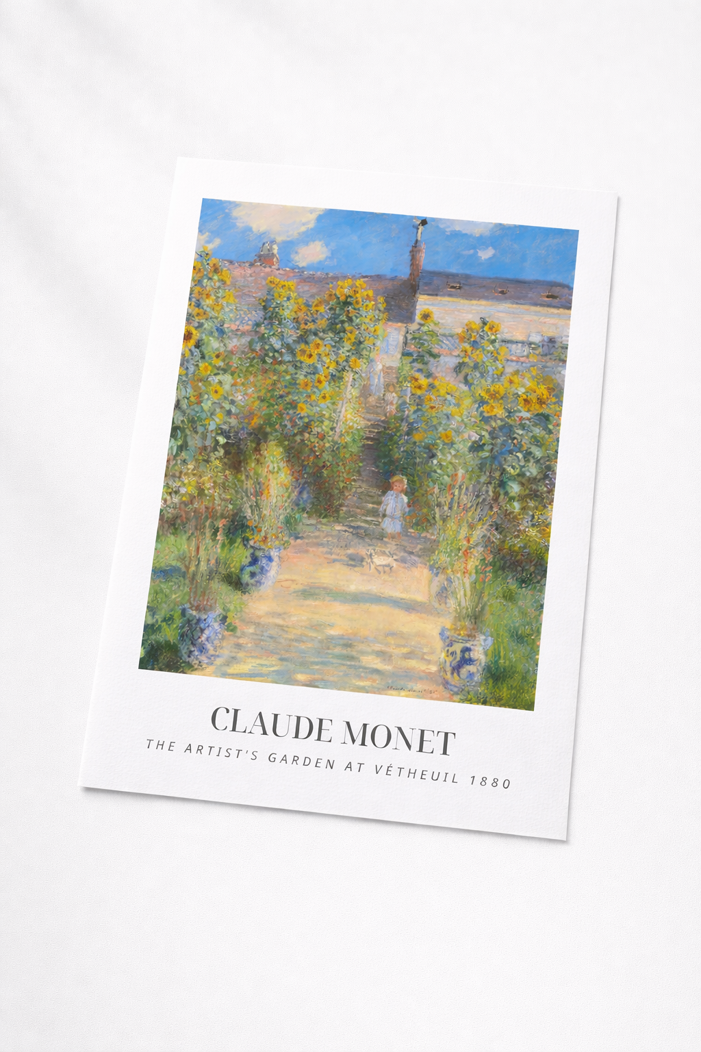 The Artist's Garden at Vetheuil by Claude Monet unframed print