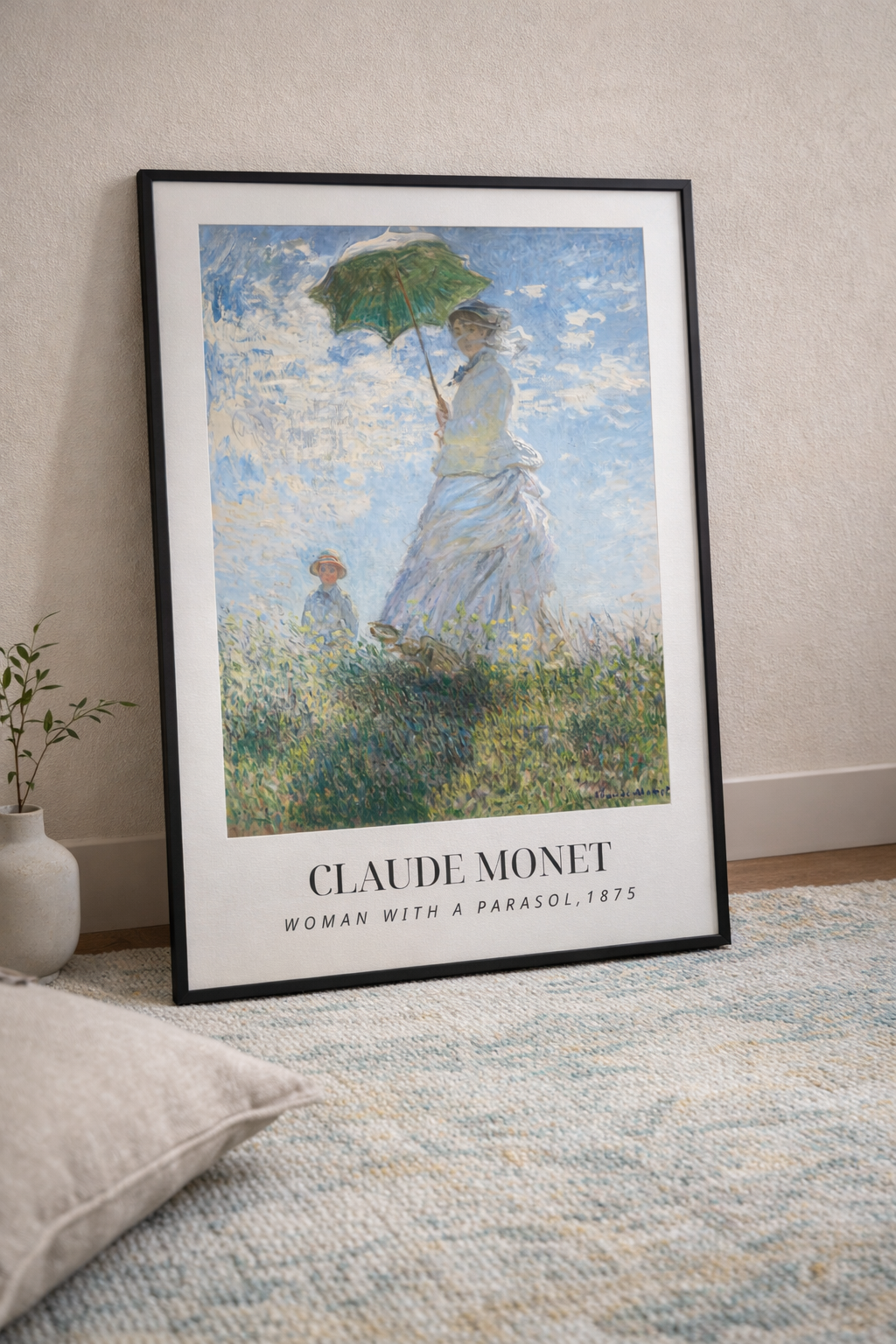 Woman with a Parasol by Claude Monet
