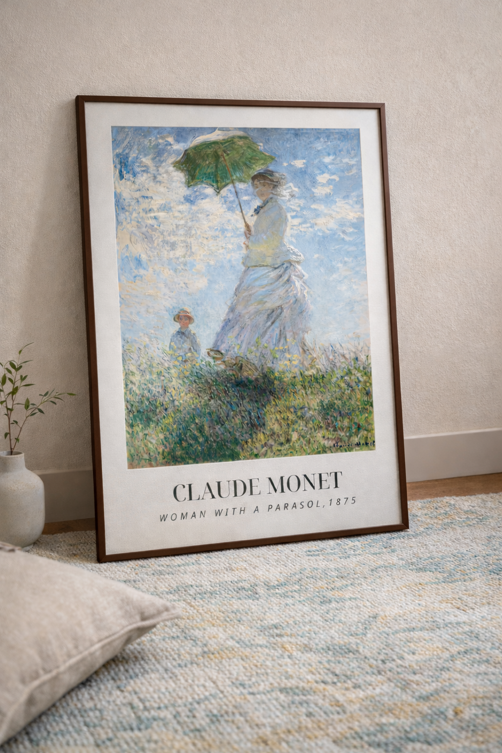 Woman with a Parasol by Claude Monet