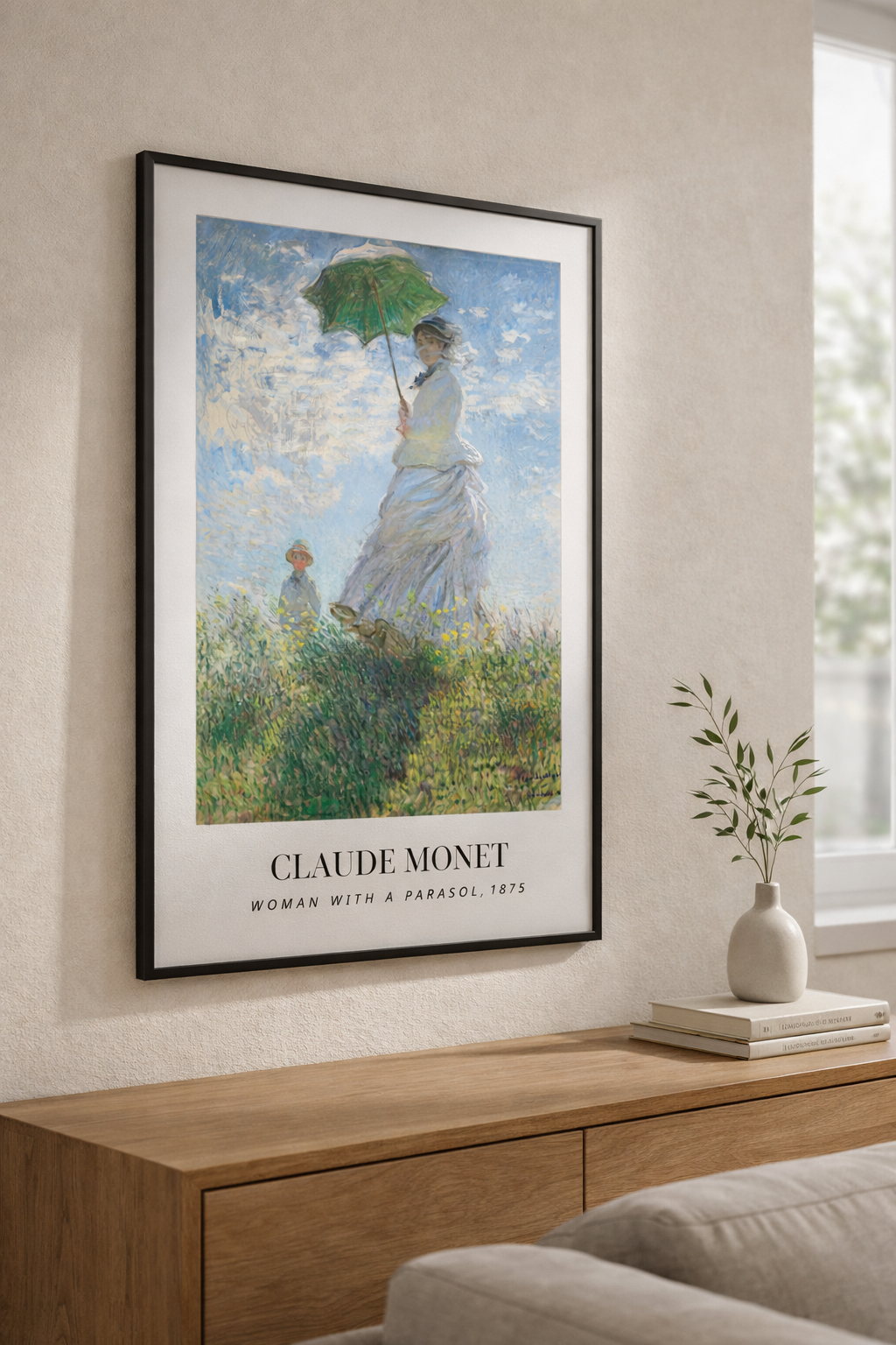 Woman with a Parasol by Claude Monet