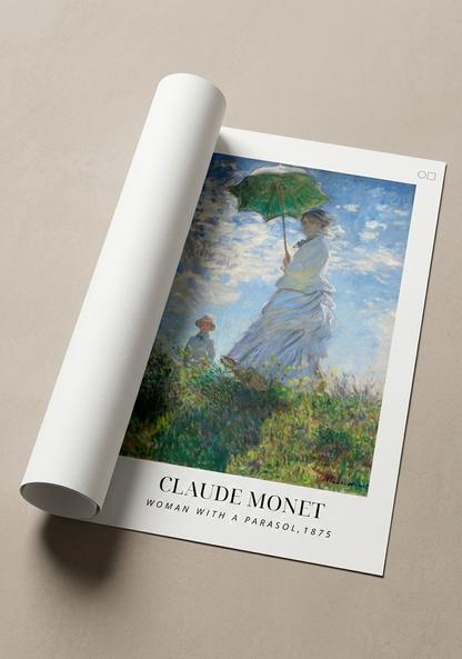 Woman with a Parasol by Claude Monet