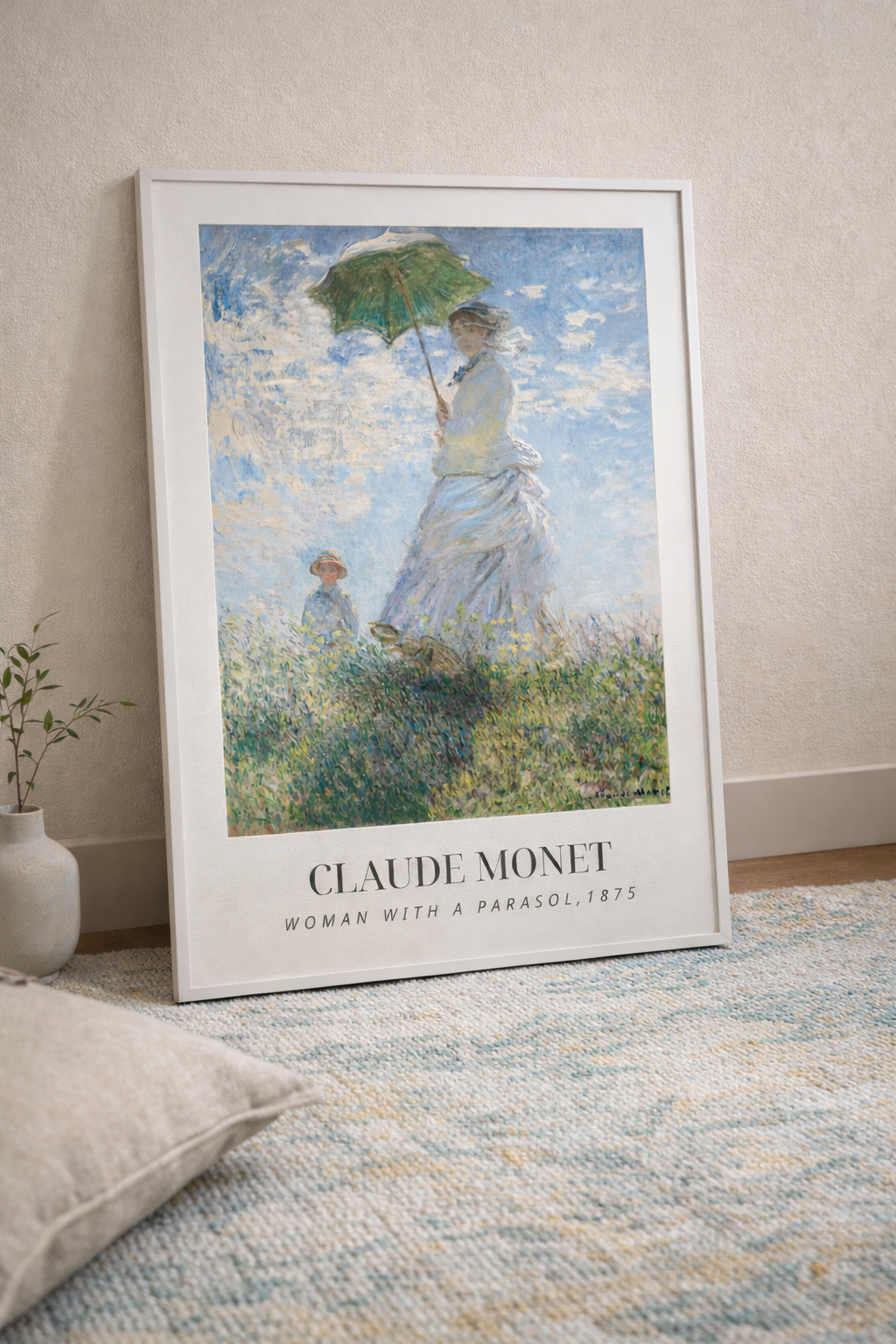 Woman with a Parasol by Claude Monet