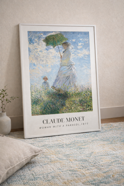 Woman with a Parasol by Claude Monet