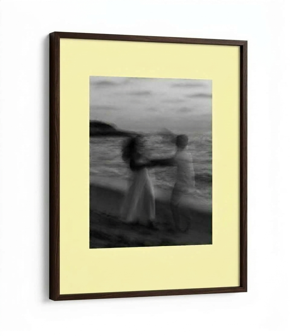 Pinterest Inspired Custom Frame in a brown frame