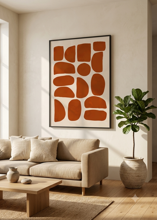Abstract Art - Terracotta Rhythm