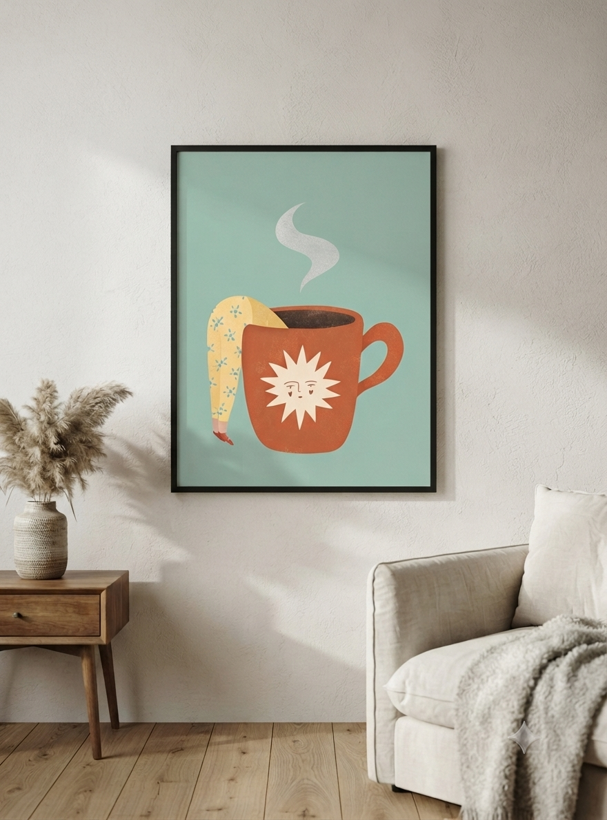 Boho Art - First, Coffee