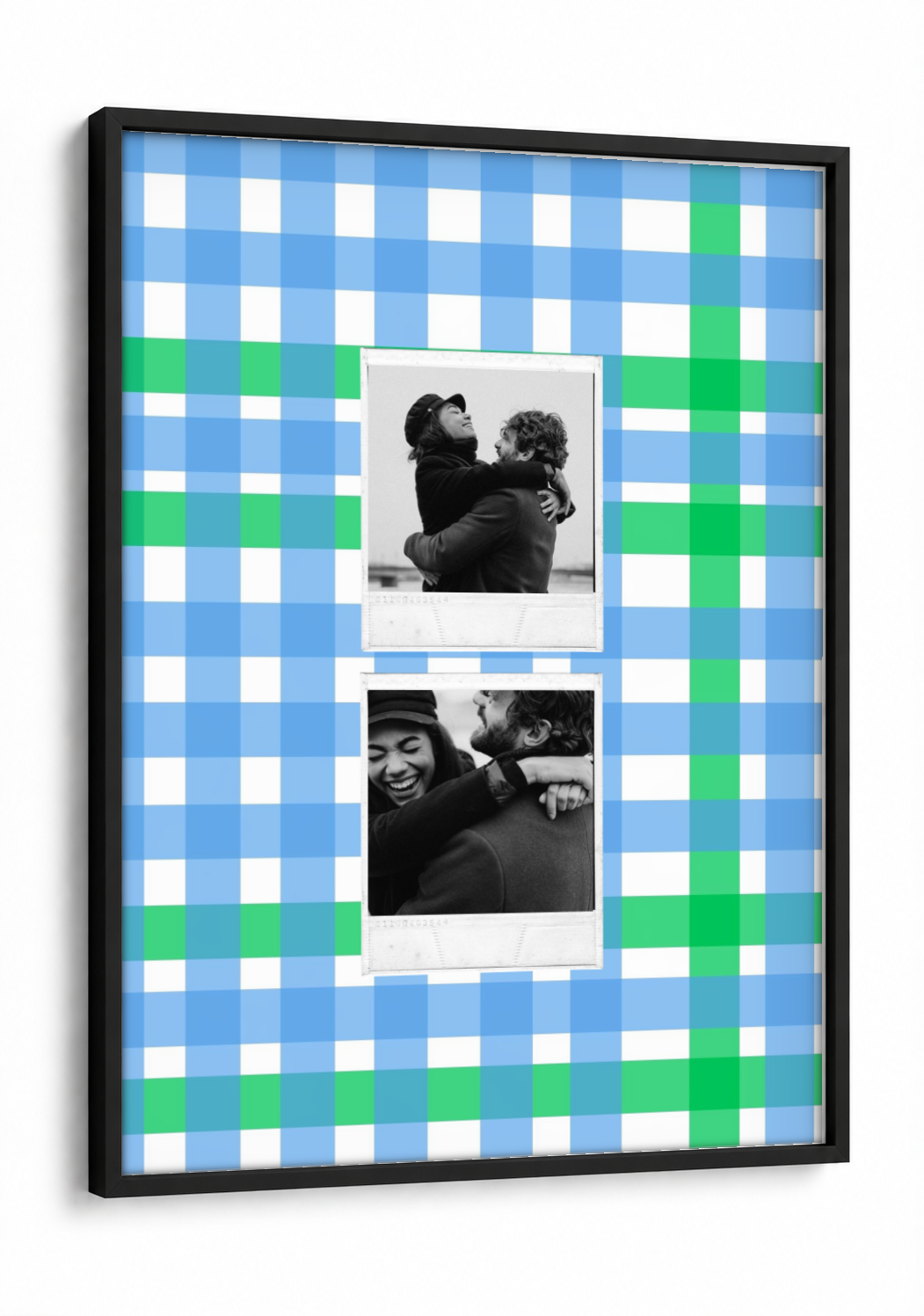Two Polaroid Pinterest Pick Frame - Pack of 2 framed print in a black frame