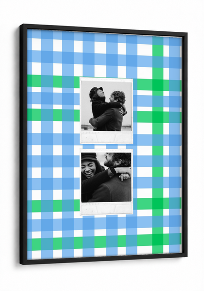 Two Polaroid Pinterest Pick Frame - Pack of 2 framed print in a black frame