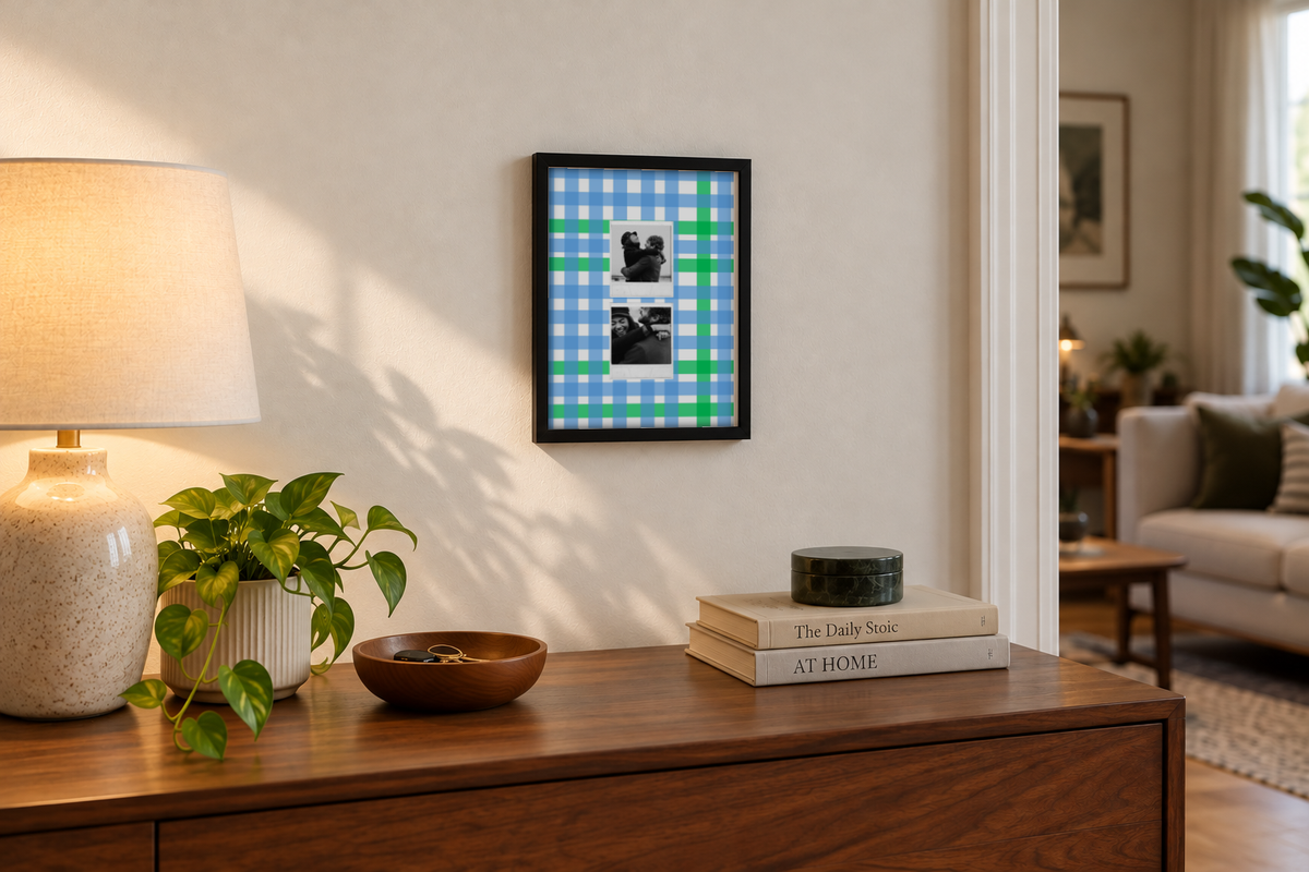Two Polaroid Pinterest Pick Frame - Pack of 2 framed print in a room
