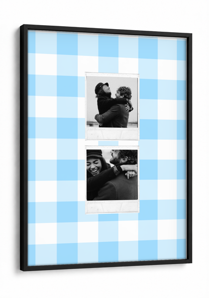 Two Polaroid Pinterest Pick Frame - Pack of 2 framed print in a black frame