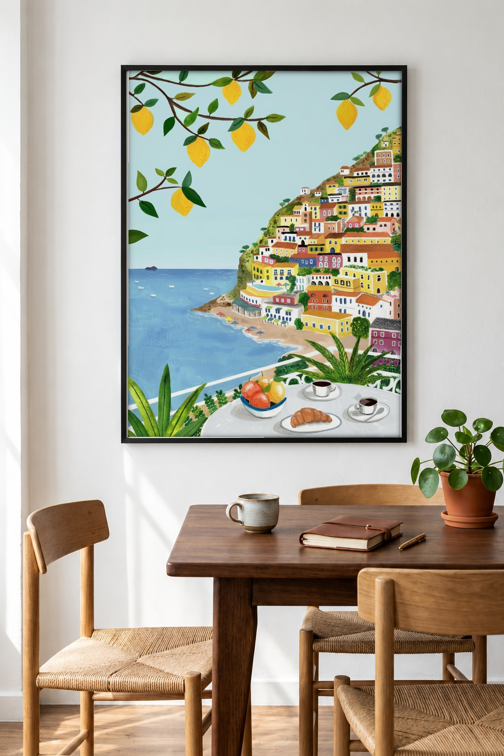 Landscape Art - Citrus Summer framed print in a room