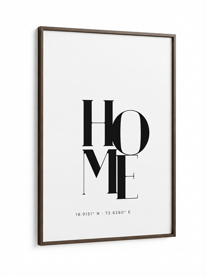 Custom Frame - Home - Add your address coordinates