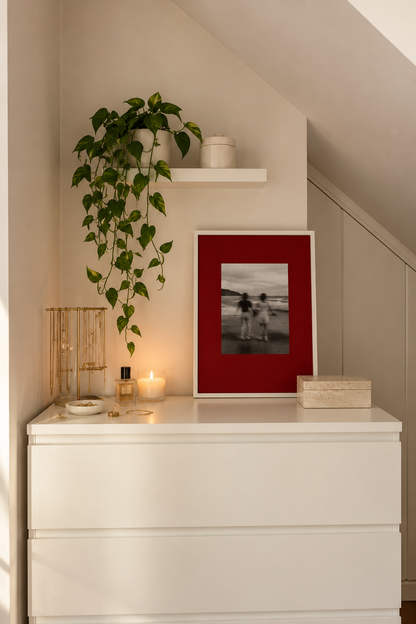 Pinterest Inspired Custom Frame on a dresser