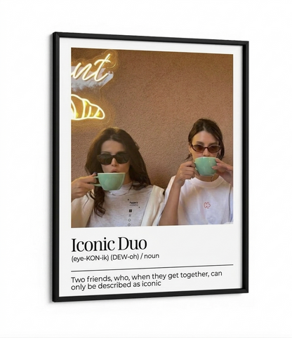 Personalised Photo Frame - Iconic Duo