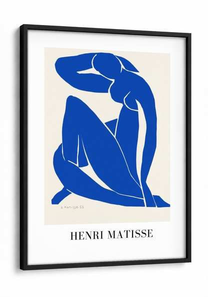 Henri Matisse - Blue Form framed print in a black frame