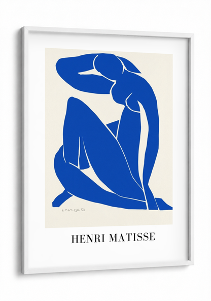 Henri Matisse - Blue Form framed print in a white frame