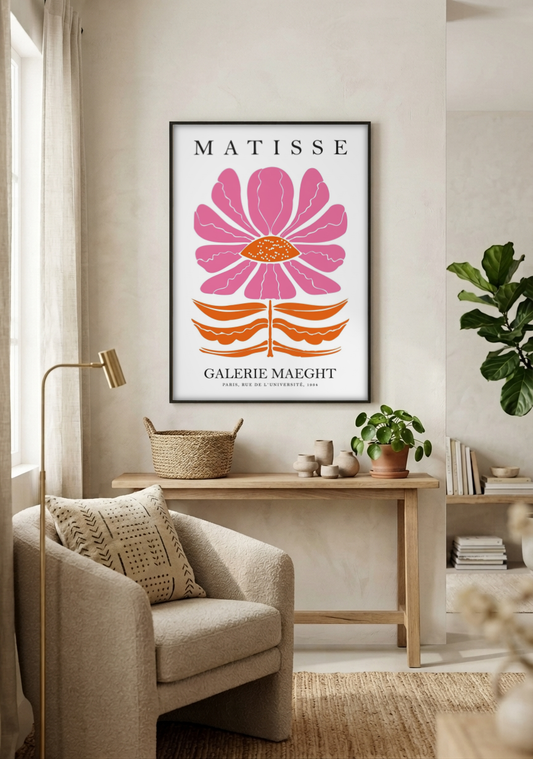 Henri Matisse - Galarie Maeght Exhibition Poster framed print in a room