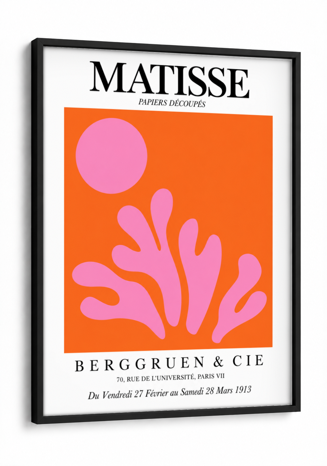 Henri Matisse- Exhibition Poster framed print in a black frame