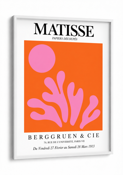 Henri Matisse- Exhibition Poster framed print in a white frame