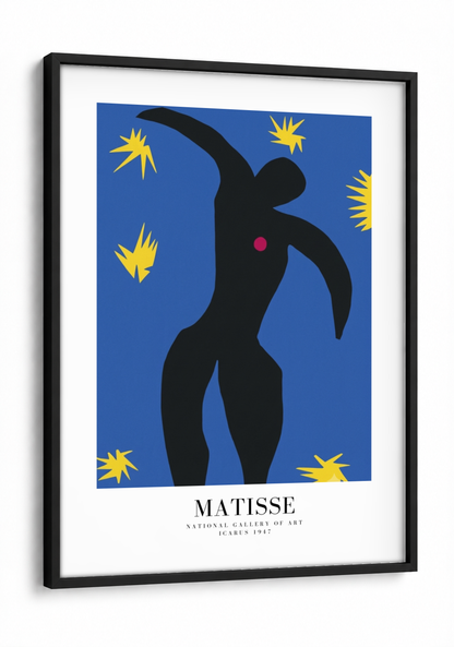 Henri Matisse- Icarus framed print in a black frame