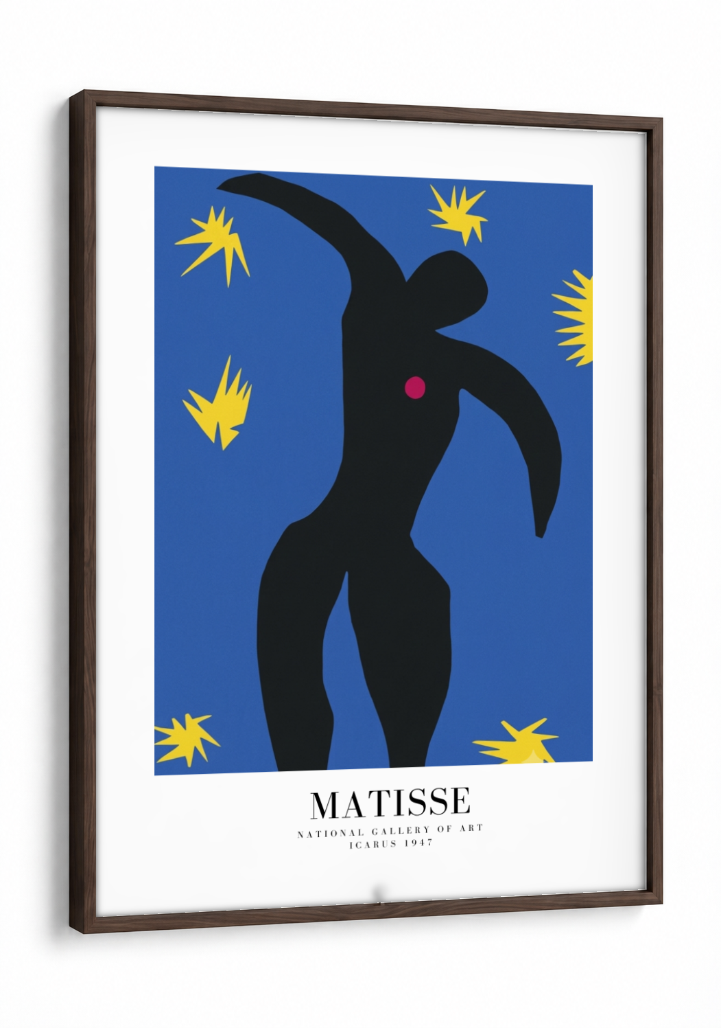 Henri Matisse- Icarus framed print in a brown frame