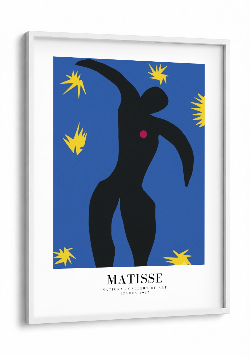 Henri Matisse- Icarus framed print in a white frame