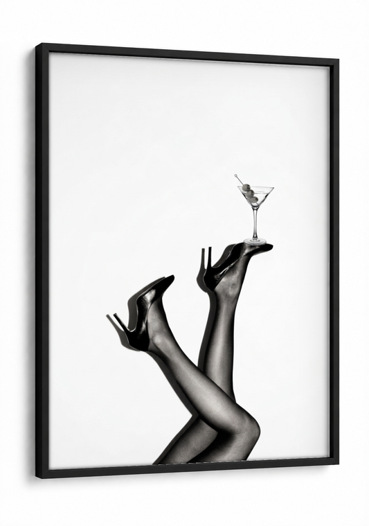 Pop Culture art - Party Trick framed print in a black frame
