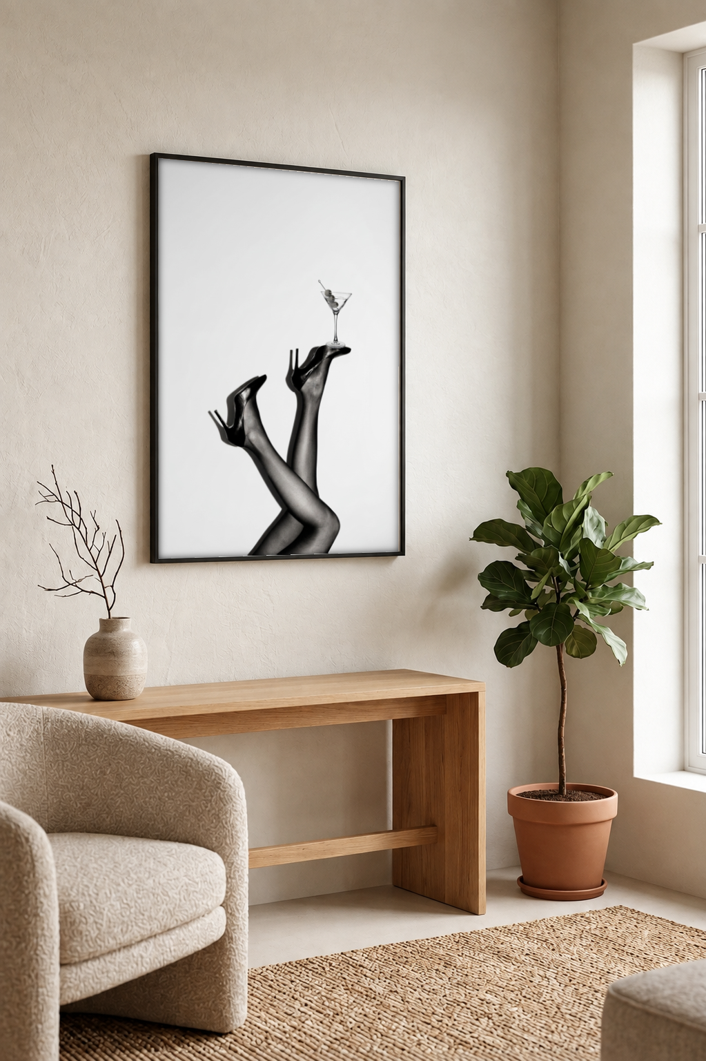 Pop Culture art - Party Trick framed print in a room