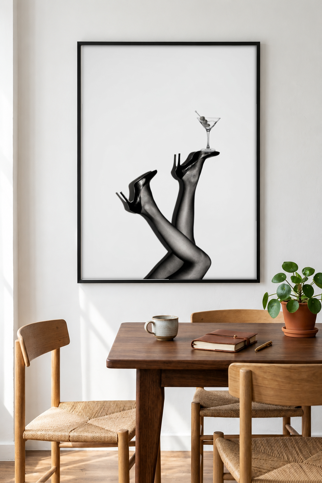 Pop Culture art - Party Trick framed print in a room