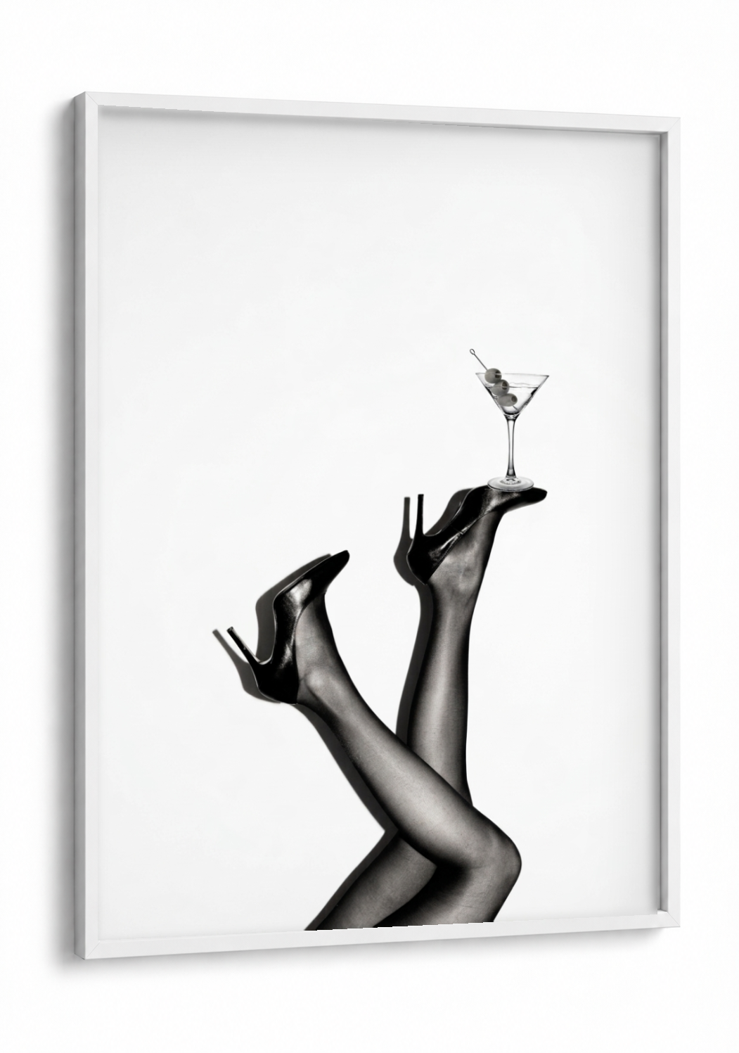 Pop Culture art - Party Trick framed print in a white frame
