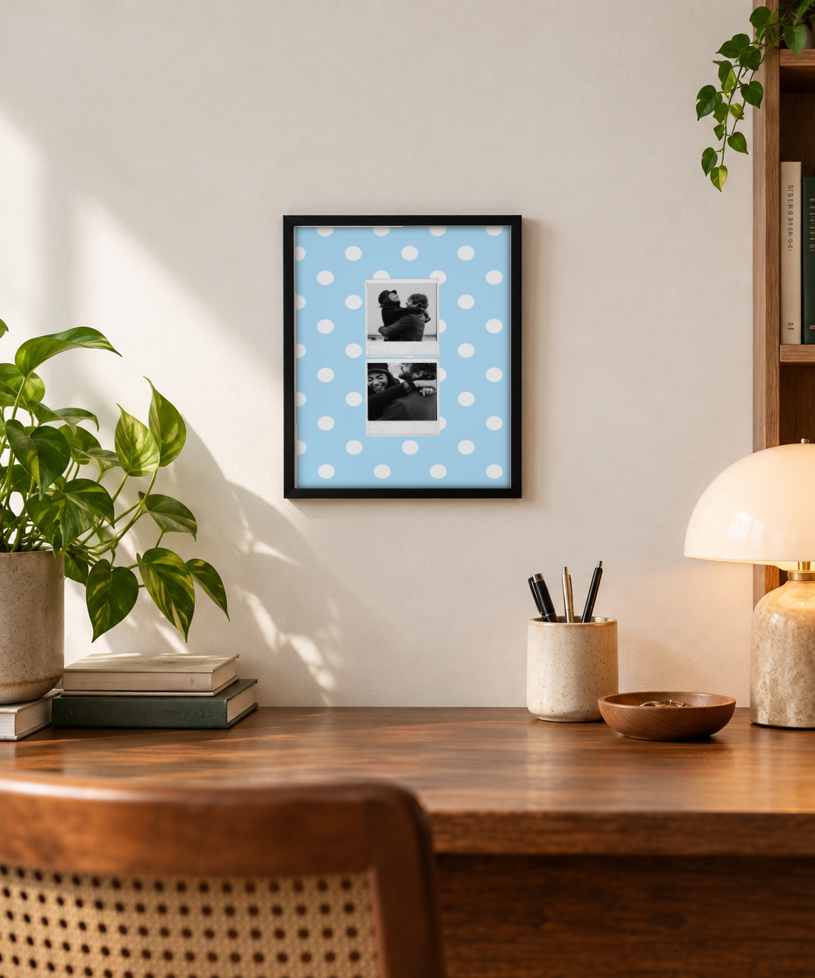 Two Polaroid Pinterest Pick Frame - Pack of 2 framed print in a room