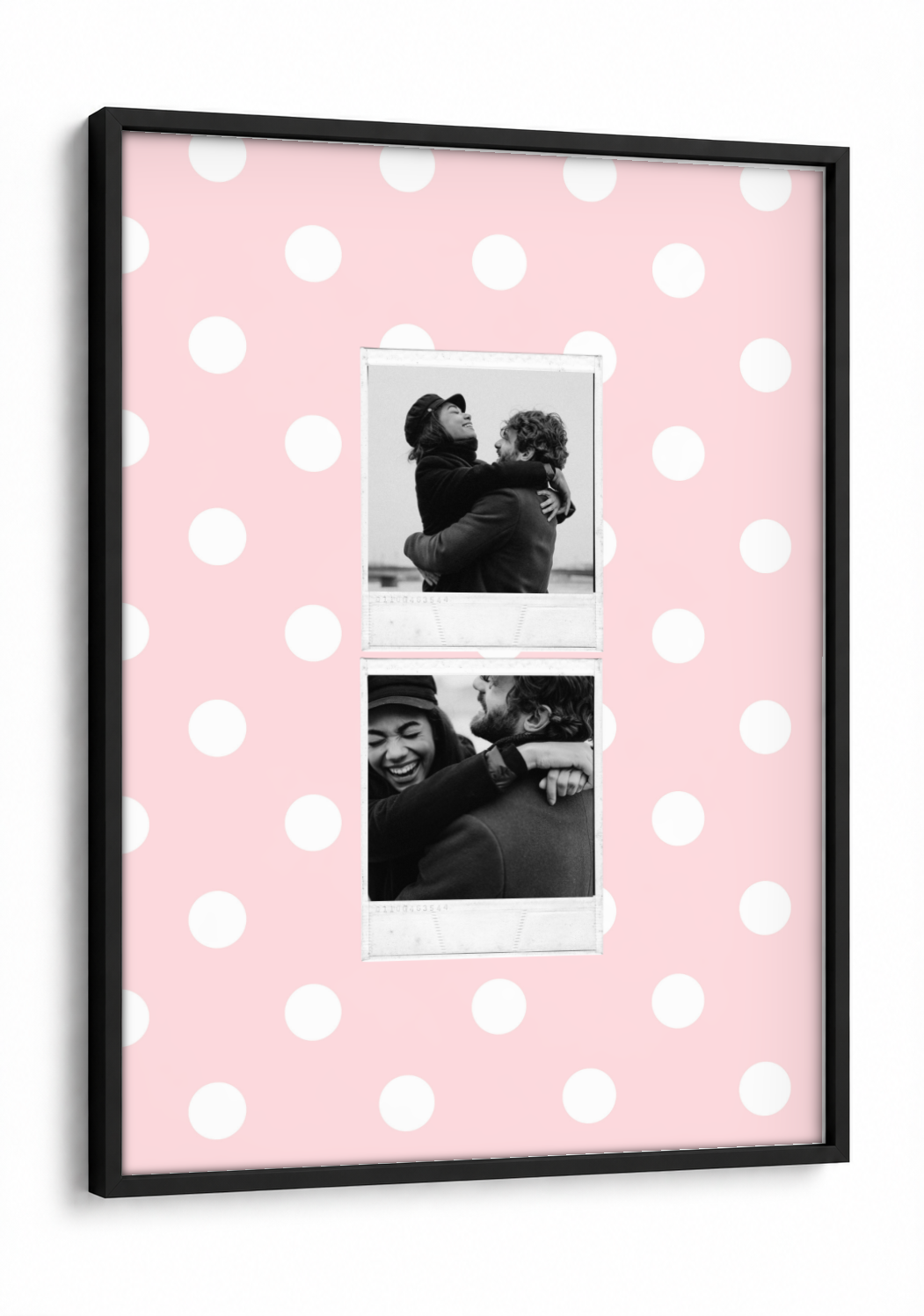 Two Polaroid Pinterest Pick Frame - Pack of 2 framed print in a black frame