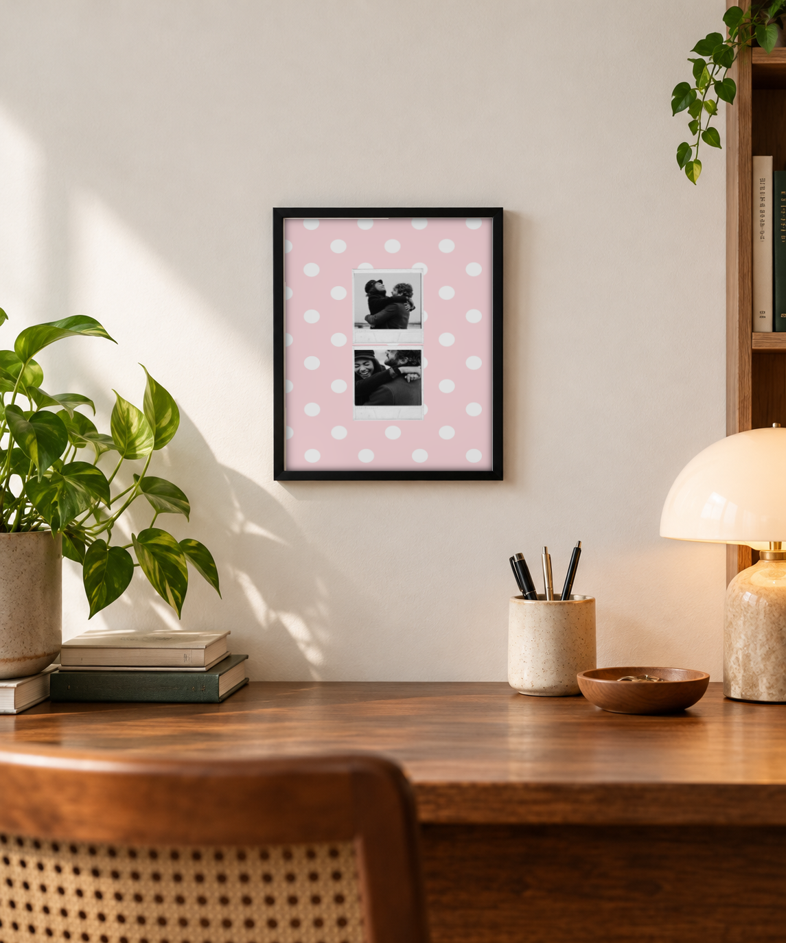 Two Polaroid Pinterest Pick Frame - Pack of 2 framed print in a room