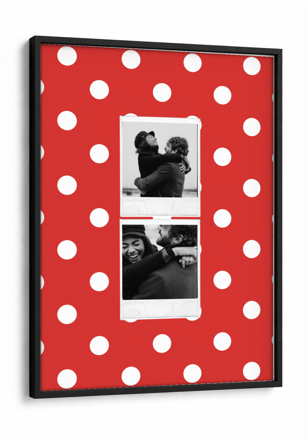 Two Polaroid Pinterest Pick Frame - Pack of 2 framed print in a black frame