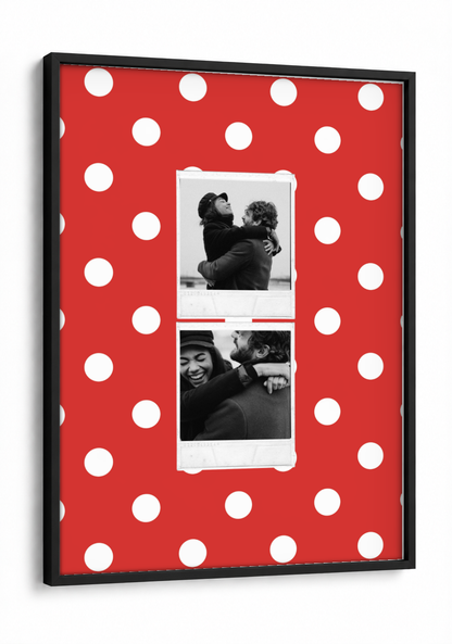 Two Polaroid Pinterest Pick Frame - Pack of 2 framed print in a black frame