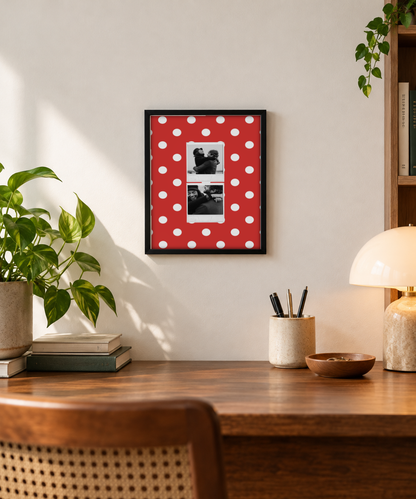 Two Polaroid Pinterest Pick Frame - Pack of 2 framed print in a room